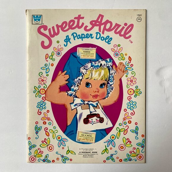 1973 Whitman Sweet April Paper Doll Book - Picture 1 of 7